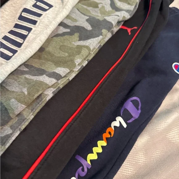 Bundle Set of (9) Kids Joggers & Sweats. Puma, Nike, Champion & More! Sz 5 - Picture 2 of 12